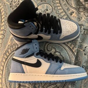 Jordan Athletic Shoes in Light Blue and Black